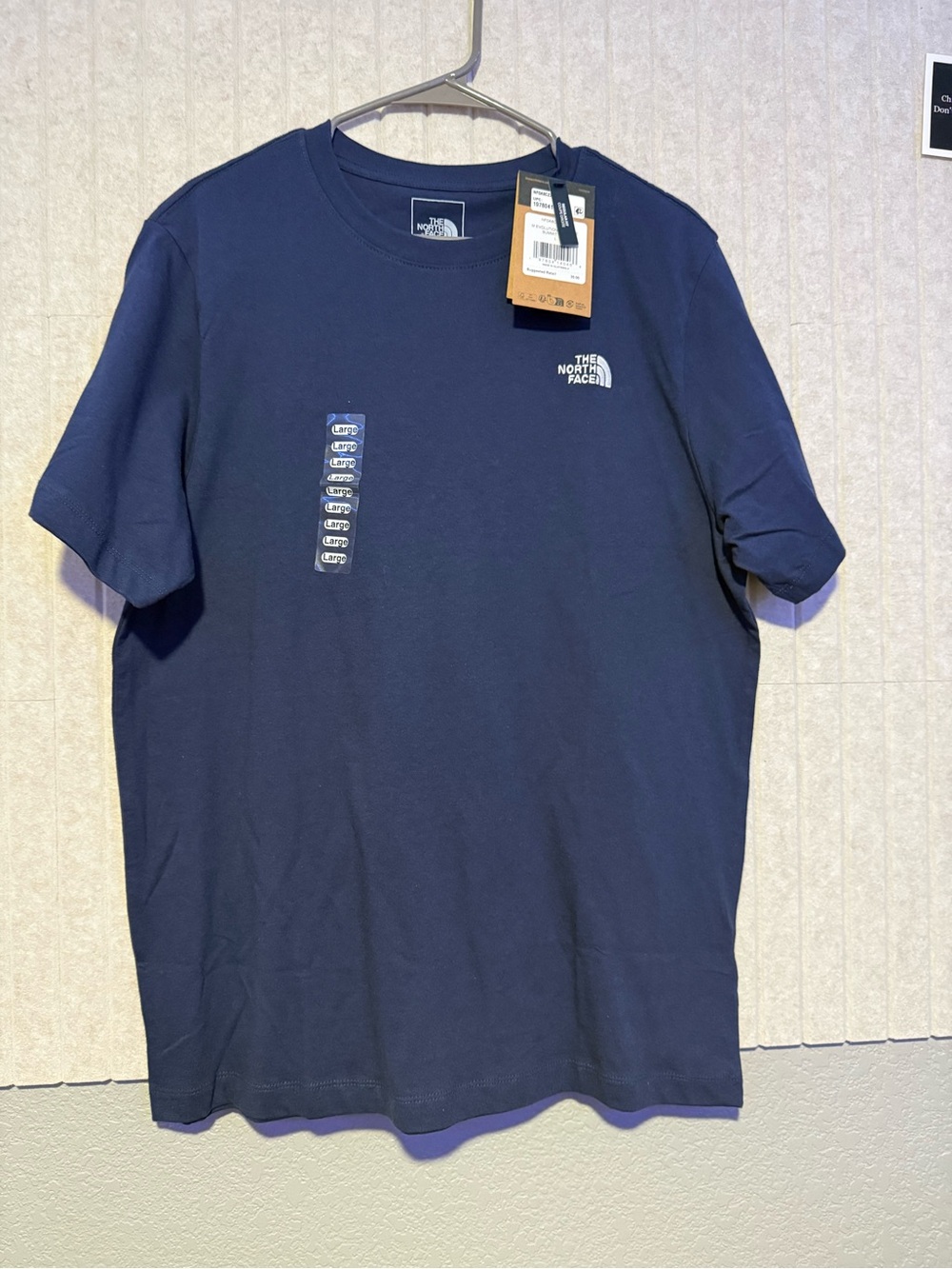 The North Face Men's Navy Short-Sleeve Crew T-Shirt L